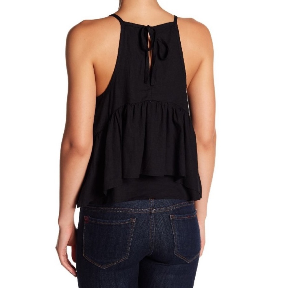 Linen Ruffle Tank - Picture 2 of 6